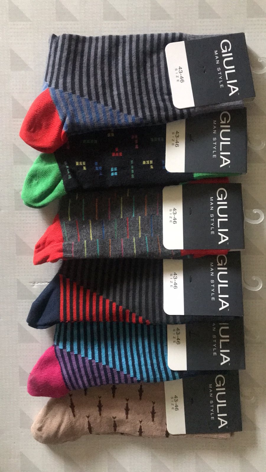 Носки GIULIA ликра мужская цветная 43-46 Носки GIULIA ликра мужская цветная 43-46