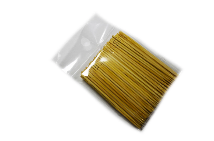 Зубочистки деревянные односторонние в пакете 100шт Зубочистки деревянные односторонние в пакете 100шт