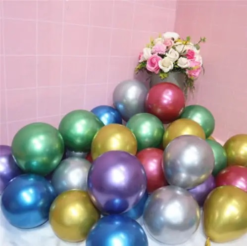 Шарики воздушные хром ассорти 5" (Китай), 100 штук Шарики воздушные хром ассорти 5" (Китай), 100 штук