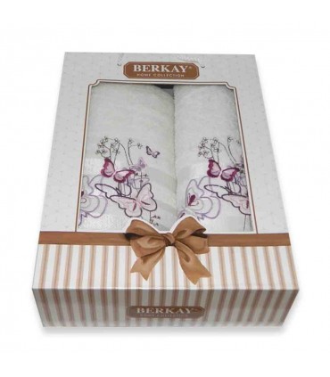 Набор полотенец Berkay 2-ка (лицо + баня) Турция Набор полотенец Berkay 2-ка (лицо + баня) Турция