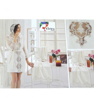 Набор ( халат, полотенце, салфетка ) Aren размер M-L Турция Набор ( халат, полотенце, салфетка ) Aren размер M-L Турция