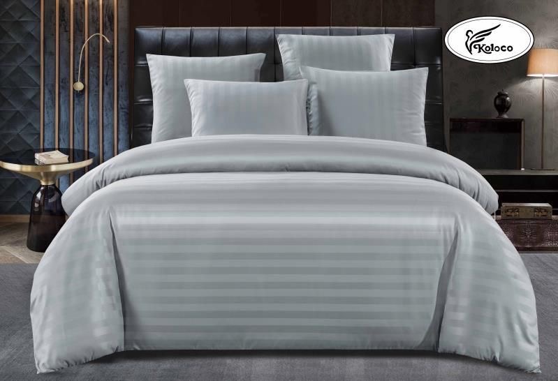 Постельное белье полоска Страйп Сатин Koloco Двойное, расцветки в ассортименте Постельное белье полоска Страйп Сатин Koloco Двойное, расцветки в ассортименте