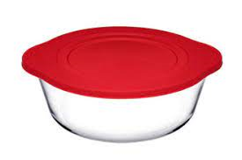 Круглая кастрюля для запекания+силиконовая крышка 0,84 л (BORCAM) Pasabahce Турция Круглая кастрюля для запекания+силиконовая крышка 0,84 л (BORCAM) Pasabahce Турция