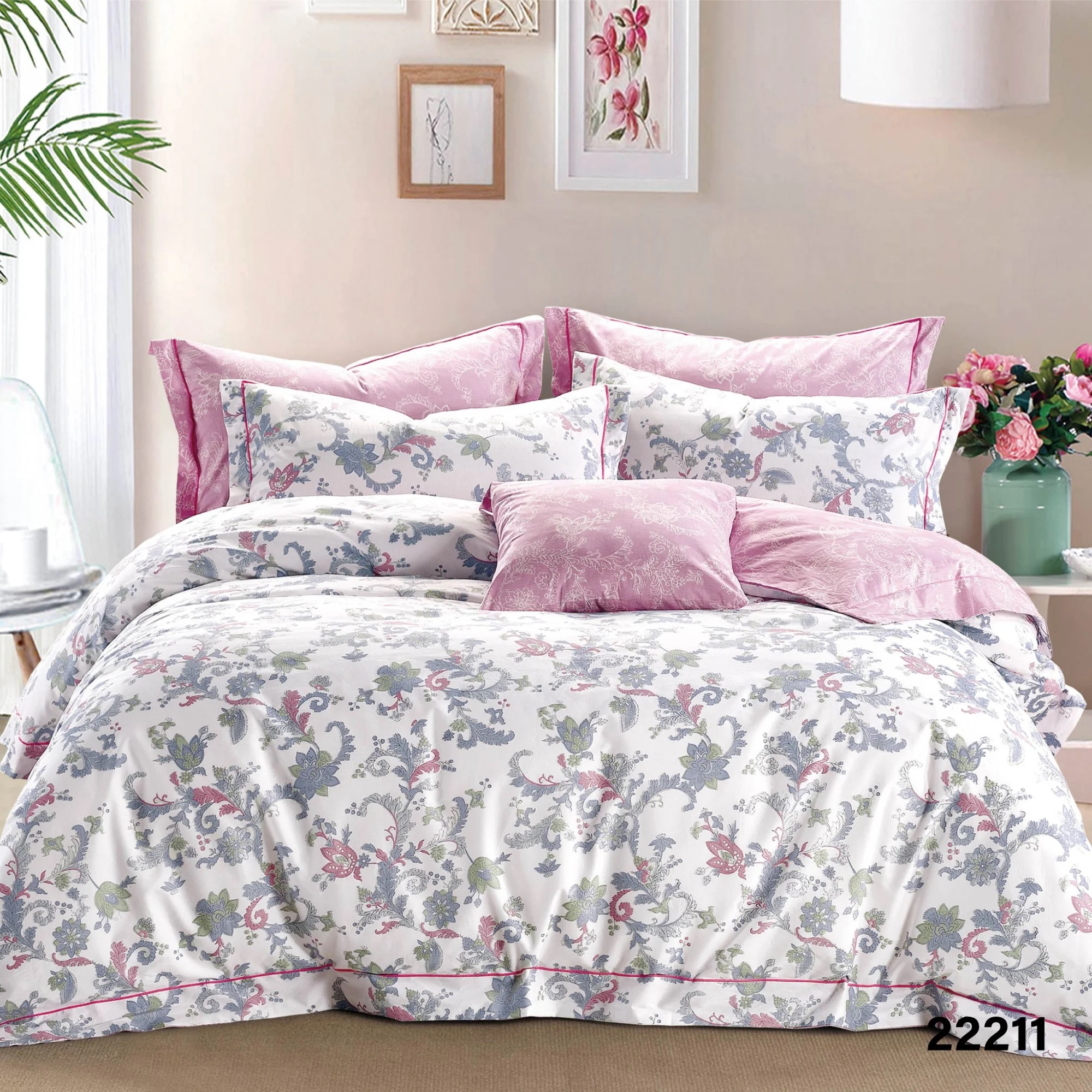 Комплект постельного белья Полуторка ранфорс VILUTA 22211 Комплект постельного белья Полуторка ранфорс VILUTA 22211