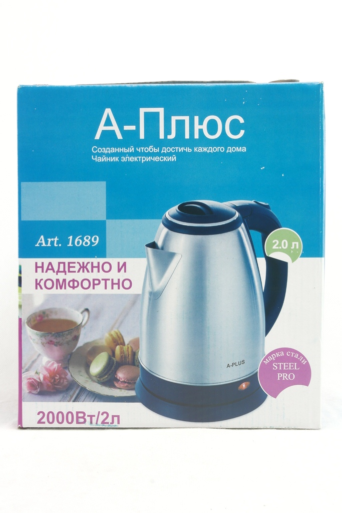 Электрочайник 2л 2000 Вт A-PLUS 1689 Электрочайник 2л 2000 Вт A-PLUS 1689