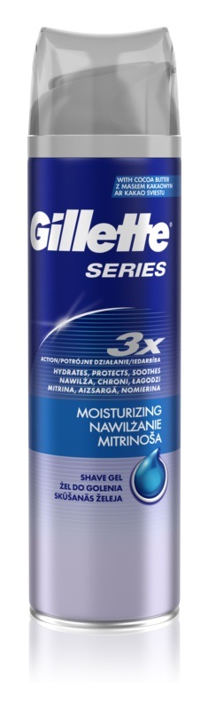 Гель для бритья Gillette Series Mousrurizingl 200мл Гель для бритья Gillette Series Mousrurizingl 200мл