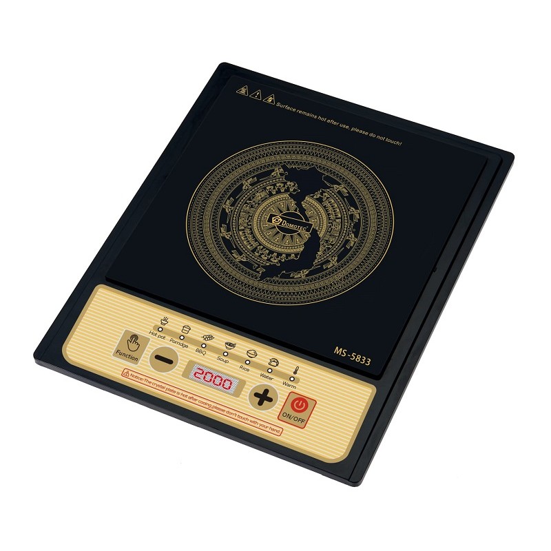 Плита индукционная Domotec MS-5833 1кф., 2000Вт. (Черный) Плита индукционная Domotec MS-5833 1кф., 2000Вт. (Черный)