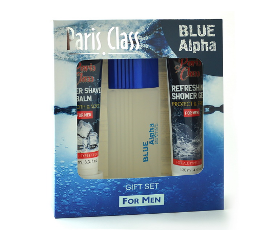 Набор Paris Class Blue Alpha (Туал вода 100 мл + Гель для душа 130 мл + Бальзам после бритья 100 мл) Набор Paris Class Blue Alpha (Туал вода 100 мл + Гель для душа 130 мл + Бальзам после бритья 100 мл)