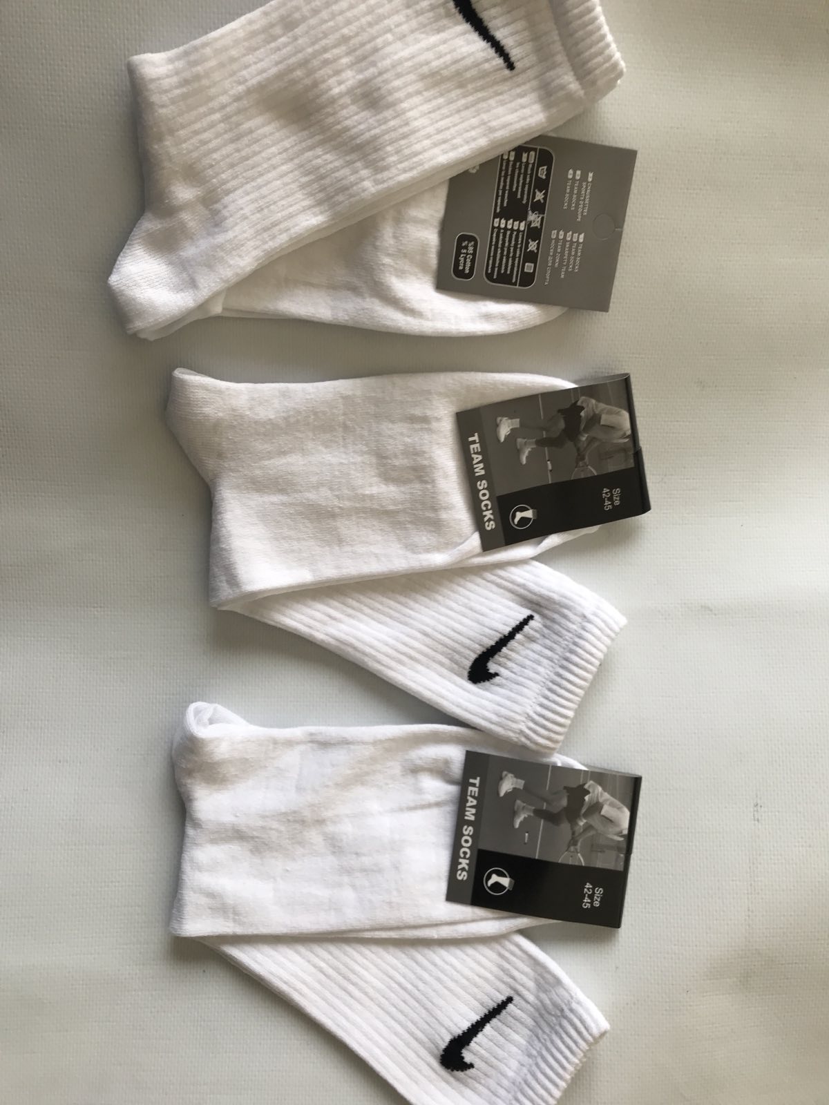 Носки Спорт ликра мужская 42-45 высокая резинка ( NIKE ). Цвет : белый Носки Спорт ликра мужская 42-45 высокая резинка ( NIKE ). Цвет : белый