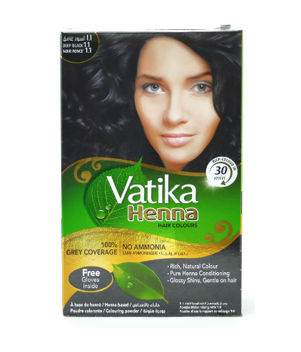 Краска для волос на основе хны Натуральный черный Vatika (Natural black) 6*10г Краска для волос на основе хны Натуральный черный Vatika (Natural black) 6*10г
