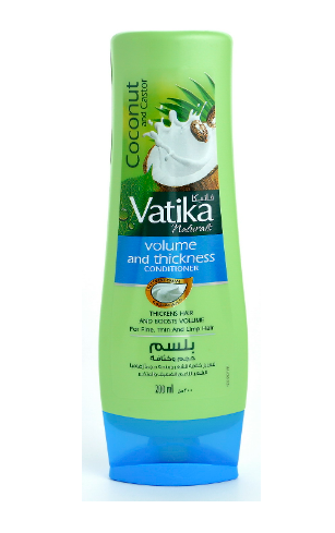 Кондиционер для объема и густоты волос с Кокосом, Касторовым маслом и Хной DABUR VATIKA 200мл Кондиционер для объема и густоты волос с Кокосом, Касторовым маслом и Хной DABUR VATIKA 200мл