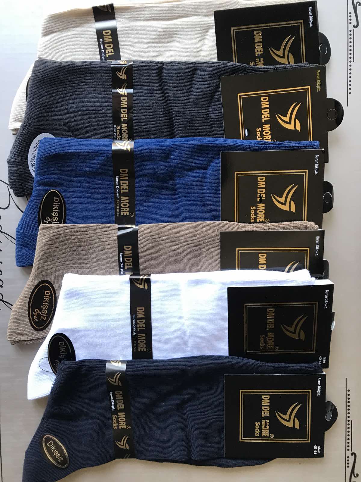 Носки DM DEL MORE хлопок классика мужские 41-44 в ассорти, усиленная пятка и носок бесшовные. Производство Турция Носки DM DEL MORE хлопок классика мужские 41-44 в ассорти, усиленная пятка и носок бесшовные. Производство Турция