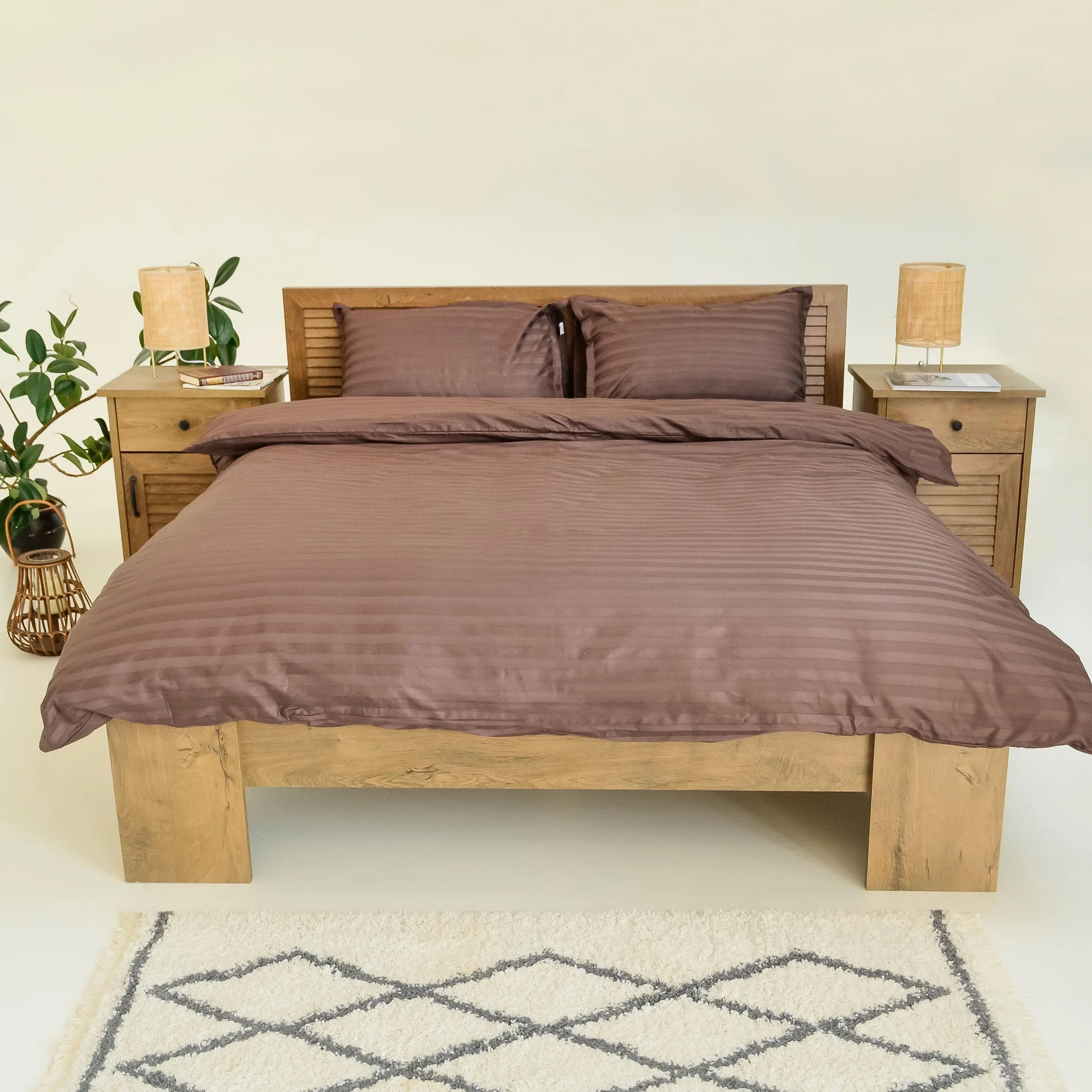 Комплект постельного белья Евро ранфорс VILUTA 77 Satin Stripe Комплект постельного белья Евро ранфорс VILUTA 77 Satin Stripe