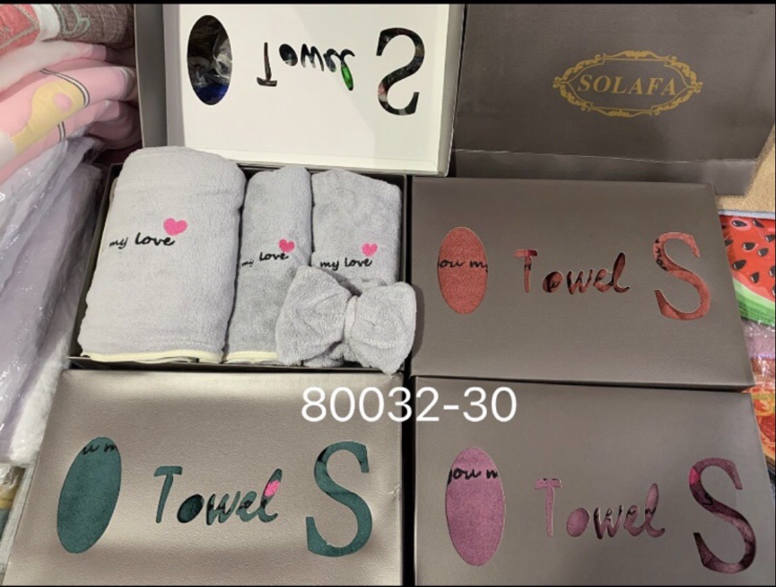 Набор полотенец баня, кухня, челма, резинка для волос Набор полотенец баня, кухня, челма, резинка для волос