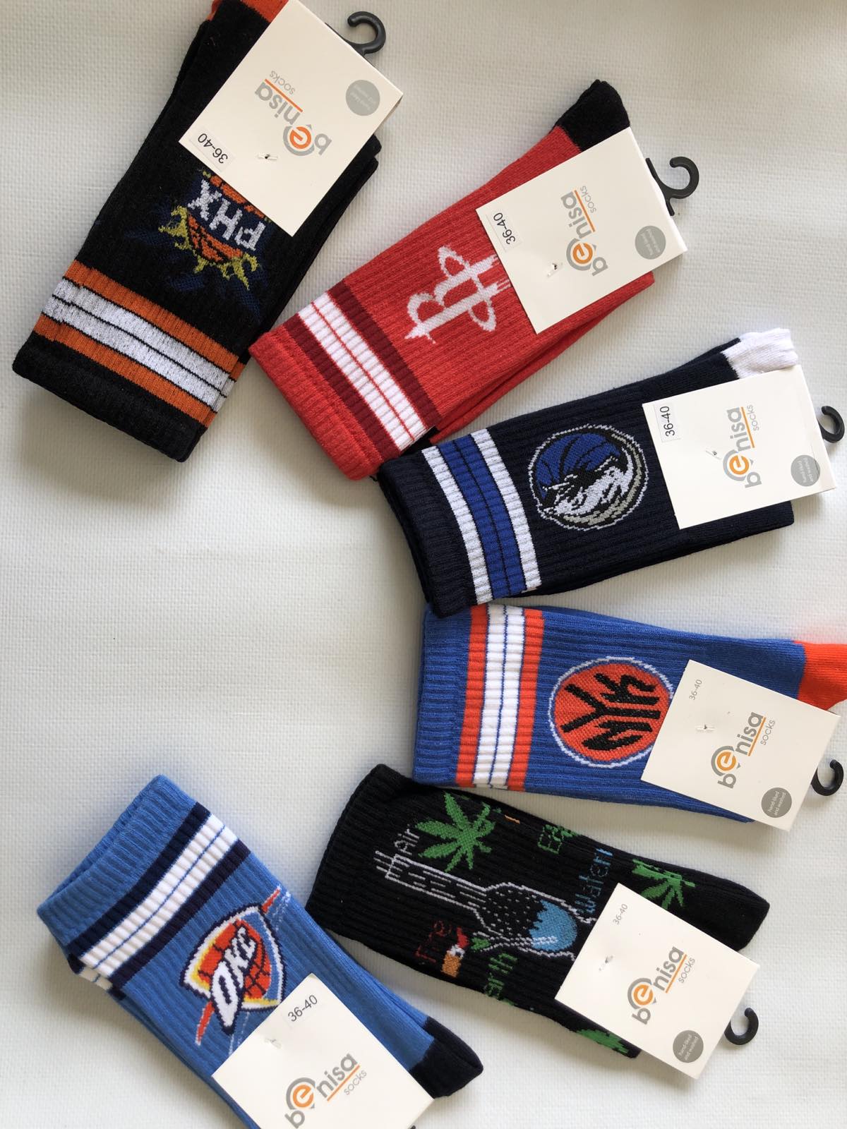 Носки BENISA ликра хлопок 36-40 высокая резинка . Цвет : ассорти. Производство Турция Носки BENISA ликра хлопок 36-40 высокая резинка . Цвет : ассорти. Производство Турция