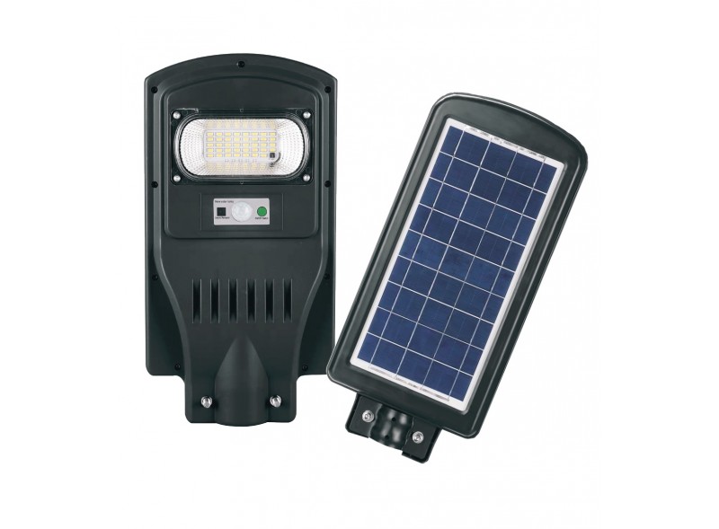 Светодиодный светильник Luxel на солнечных батареях c инфракрасным датчиком движения IP65 50W (SSL-50C) Светодиодный светильник Luxel на солнечных батареях c инфракрасным датчиком движения IP65 50W (SSL-50C)