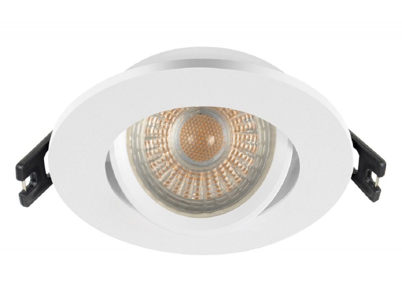 Точечный светильник luxel GU5,3 IP20 белый (DP-06W) Точечный светильник luxel GU5,3 IP20 белый (DP-06W)