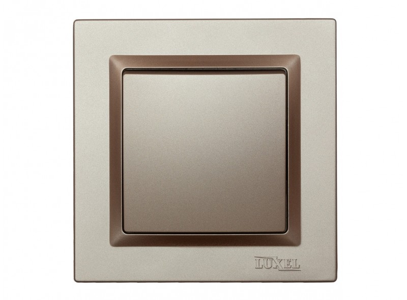 Выключатель одинарный Luxel JAZZ (9202) Терракотовый Выключатель одинарный Luxel JAZZ (9202) Терракотовый