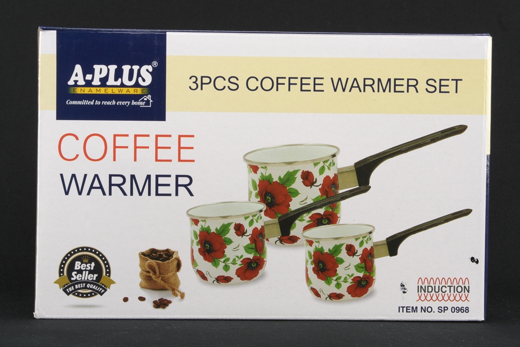 Набор кофеварок A-PLUS 0968 (3 Шт.) Эмаль Набор кофеварок A-PLUS 0968 (3 Шт.) Эмаль