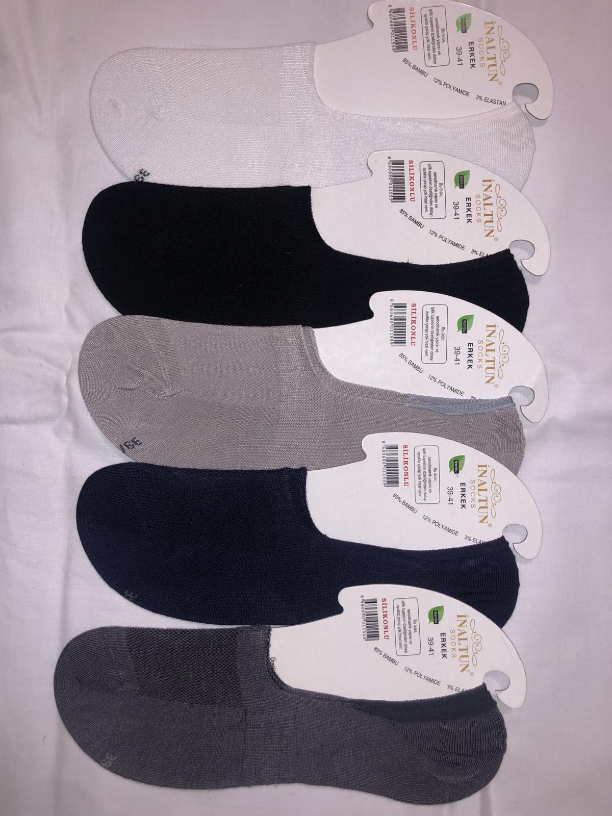 Носки INALTUN следы сетка мужские 39-41 безшовные с бамбуковой нитью ( с силиконом ) . Цвет : ассорти . Элитное качество!!! Производство Турция Носки INALTUN следы сетка мужские 39-41 безшовные с бамбуковой нитью ( с силиконом ) . Цвет : ассорти . Элитное качество!!! Производство Турция