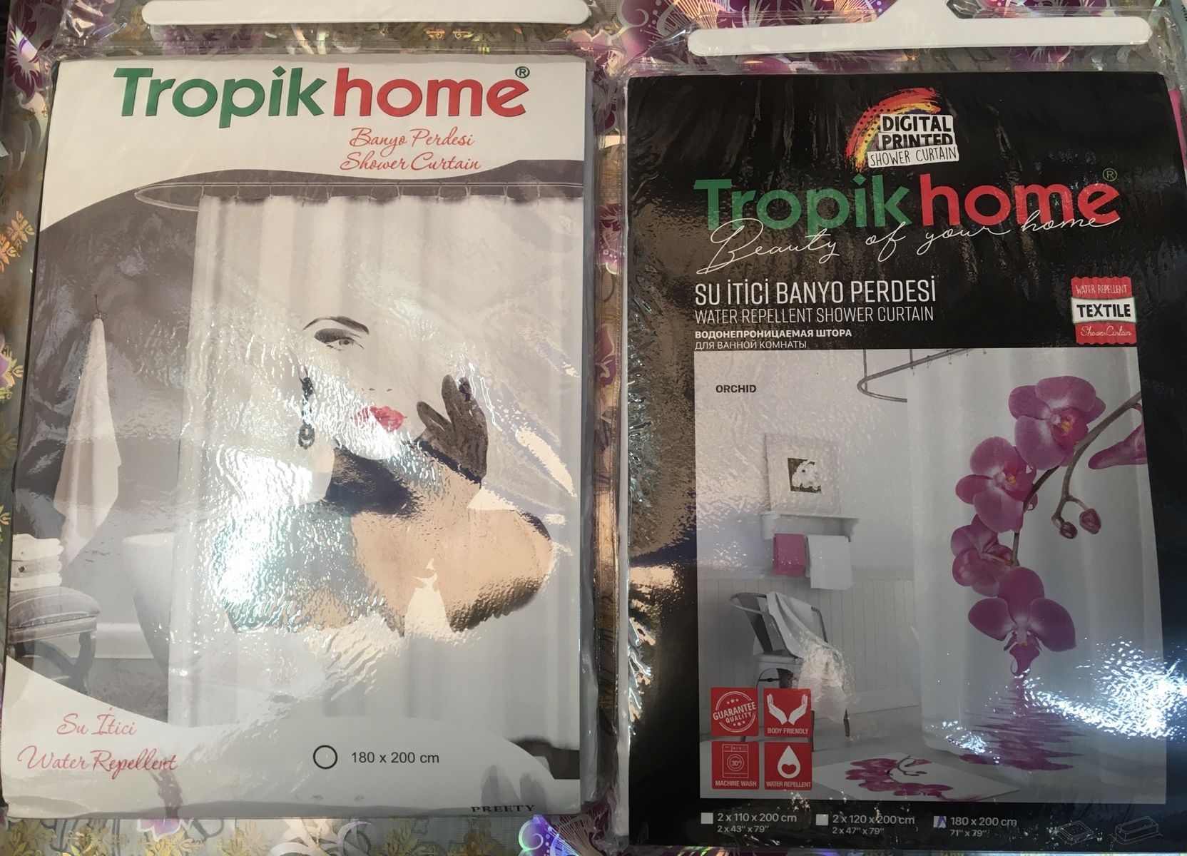 Шторки для ванной комнаты Tropic Home фотопринт, 180Х200 см Шторки для ванной комнаты Tropic Home фотопринт, 180Х200 см
