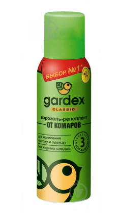 Аэрозоль-репеллент от комаров Gardex Classic 100 мл Аэрозоль-репеллент от комаров Gardex Classic 100 мл