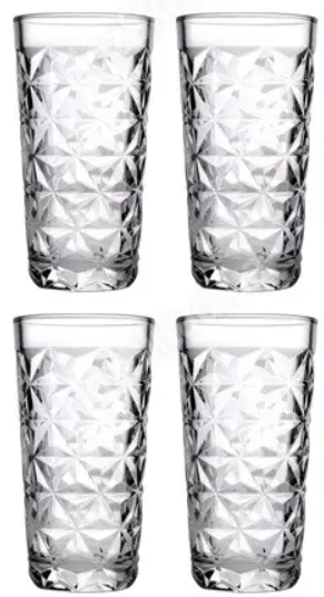 Набор Высоких стаканов для напитков 360 мл (ESTRELLA) Pasabahce Турция (4шт в наборе) Набор Высоких стаканов для напитков 360 мл (ESTRELLA) Pasabahce Турция (4шт в наборе)