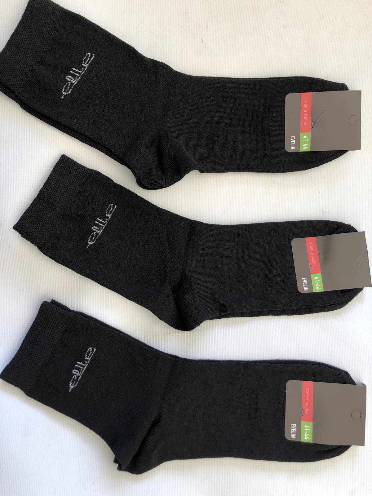 Носки Эвелин ликра хлопок мужские 41-44 Цвет : черный Носки Эвелин ликра хлопок мужские 41-44 Цвет : черный