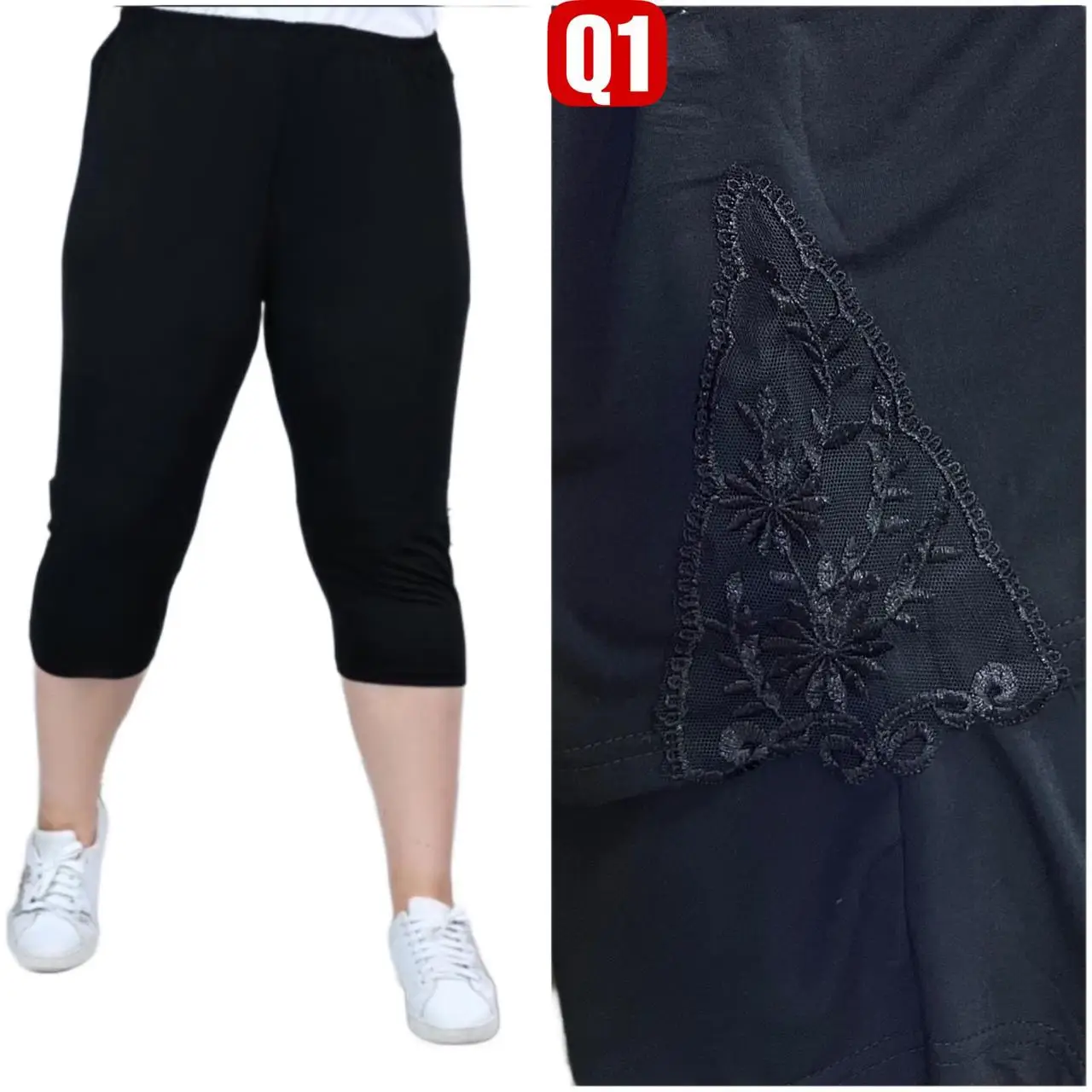 Женские бриджи хлопок, р.5XL-8XL (52-60) №Q1 Женские бриджи хлопок, р.5XL-8XL (52-60) №Q1