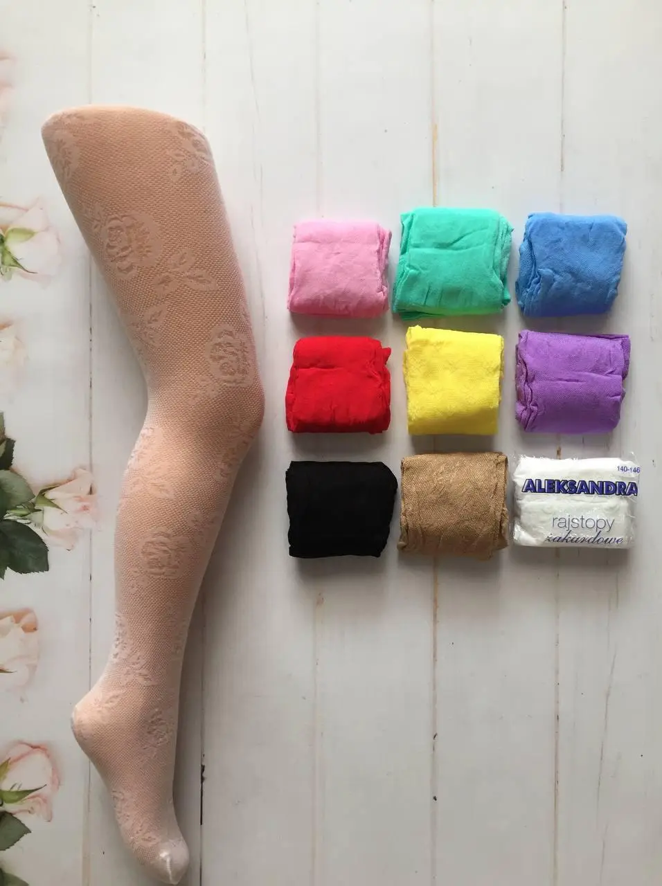 Колготи капронові з малюнком для дівчаток р.116/158; Колготи капронові з малюнком для дівчаток р.116/158;