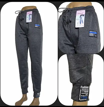 Спортивные женские штаны №701-2, трикотаж двунитка, р.2XL-4XL (46-52) Спортивные женские штаны №701-2, трикотаж двунитка, р.2XL-4XL (46-52)