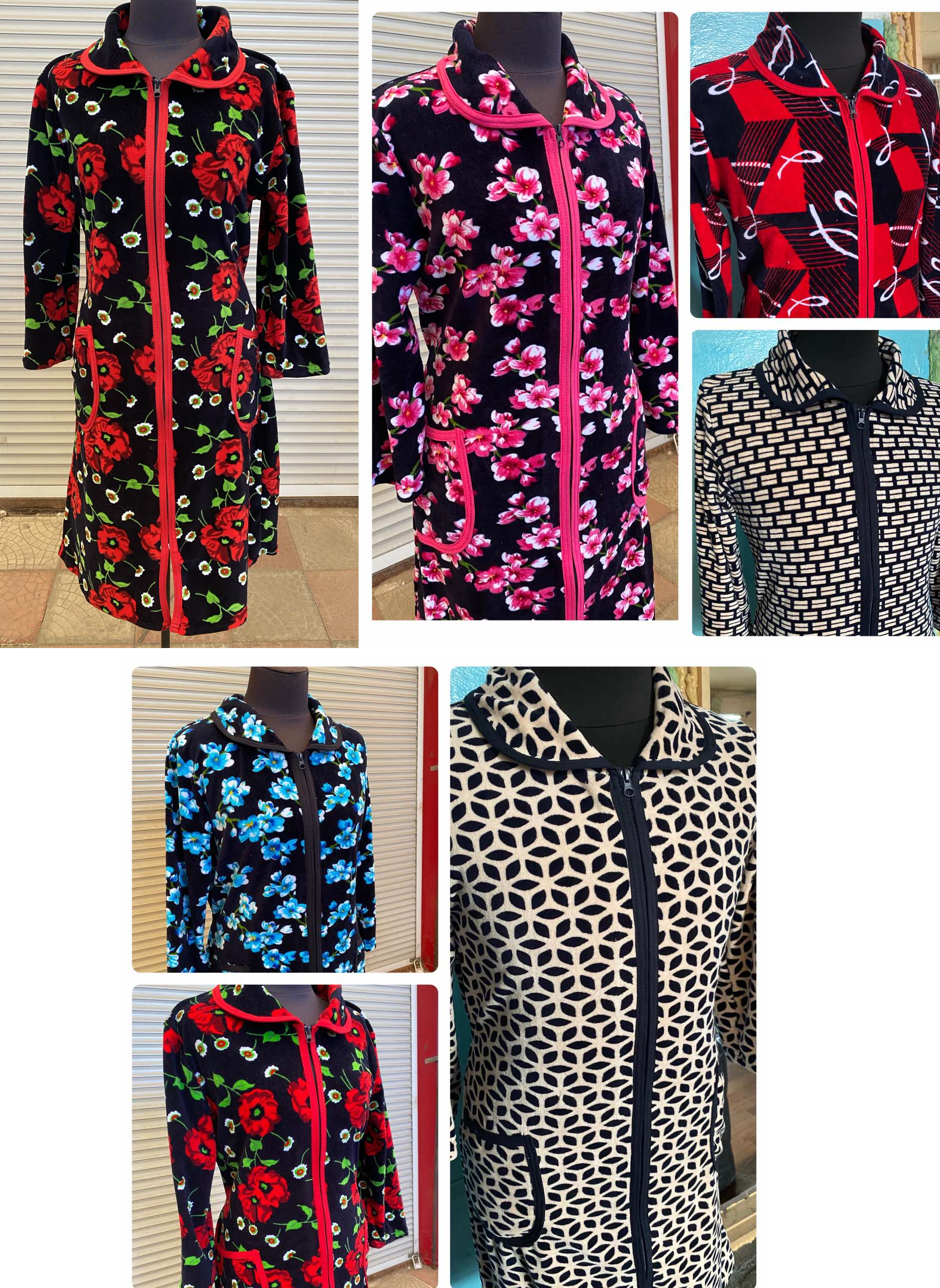 Халат велюровый с воротником Хлопок 100%, Узбекистан, Zelal Tekstil Размер: 48 - 62 Халат велюровый с воротником Хлопок 100%, Узбекистан, Zelal Tekstil Размер: 48 - 62