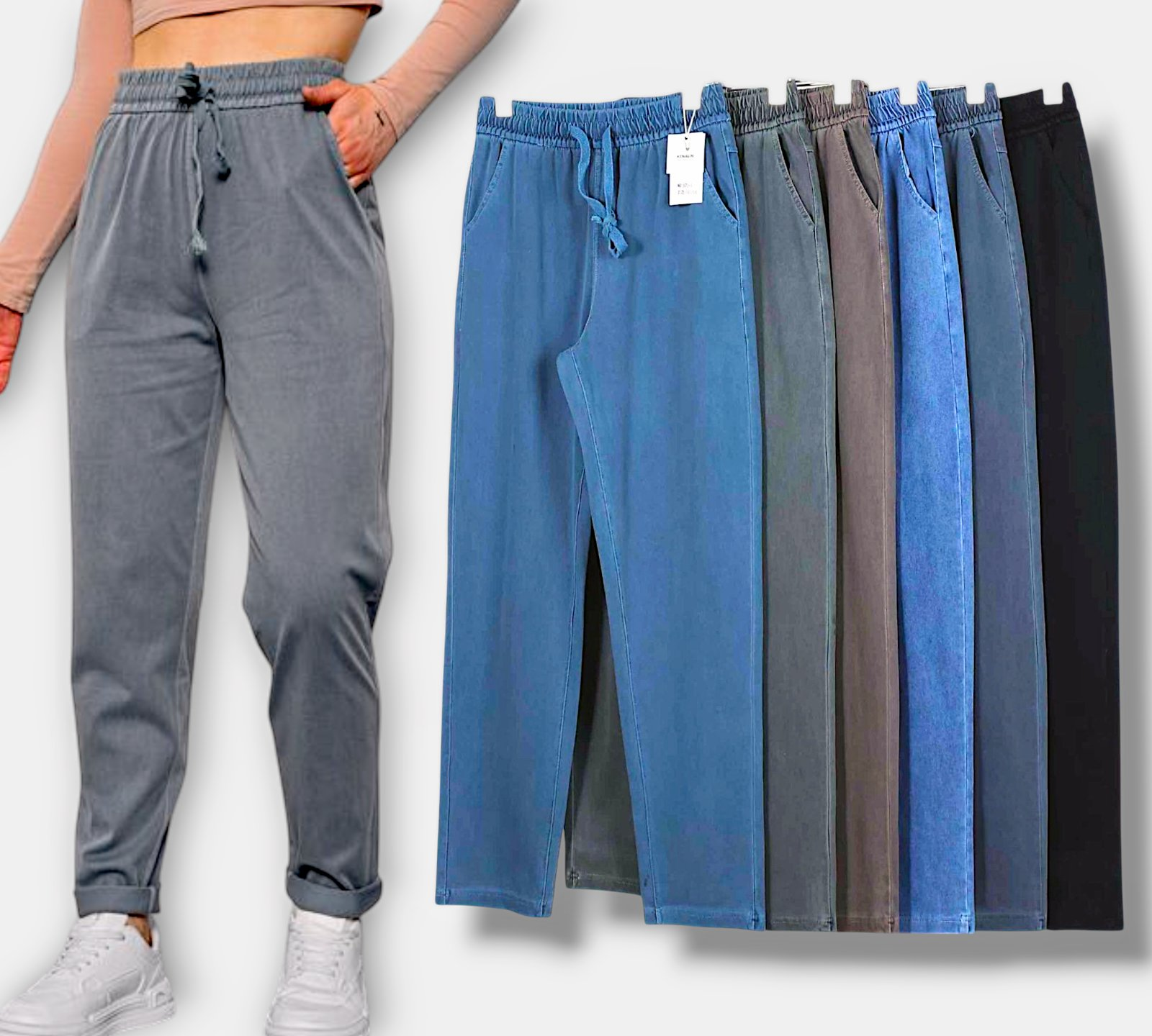 Джегінси жіночі демісезонні, каттонові з додаванням еластану ( тягнуться) Kenalin. Розміри: XL-5XL ( 48-54). Джегінси жіночі демісезонні, каттонові з додаванням еластану ( тягнуться) Kenalin. Розміри: XL-5XL ( 48-54).