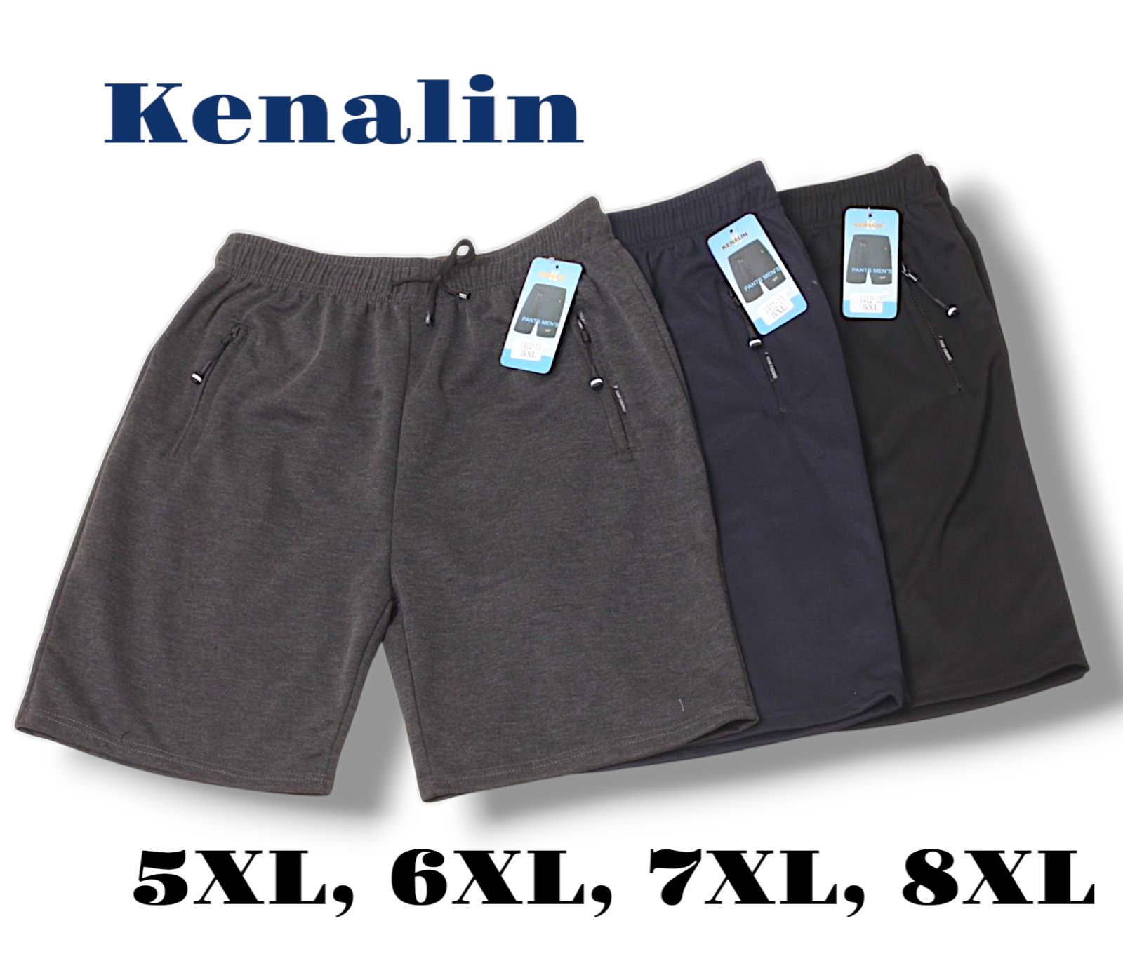 Шорти чоловічі трикотажні. Фірми Kenalin. Довжина до колін. Розміри: 5XL-8XL. Шорти чоловічі трикотажні. Фірми Kenalin. Довжина до колін. Розміри: 5XL-8XL.