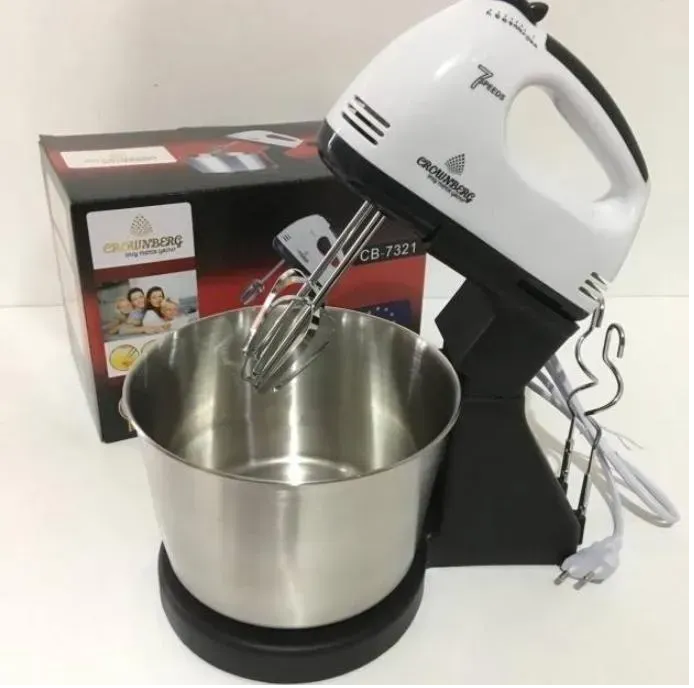 Миксер кухонный с чашей Crownberg СВ-7321 Миксер кухонный с чашей Crownberg СВ-7321