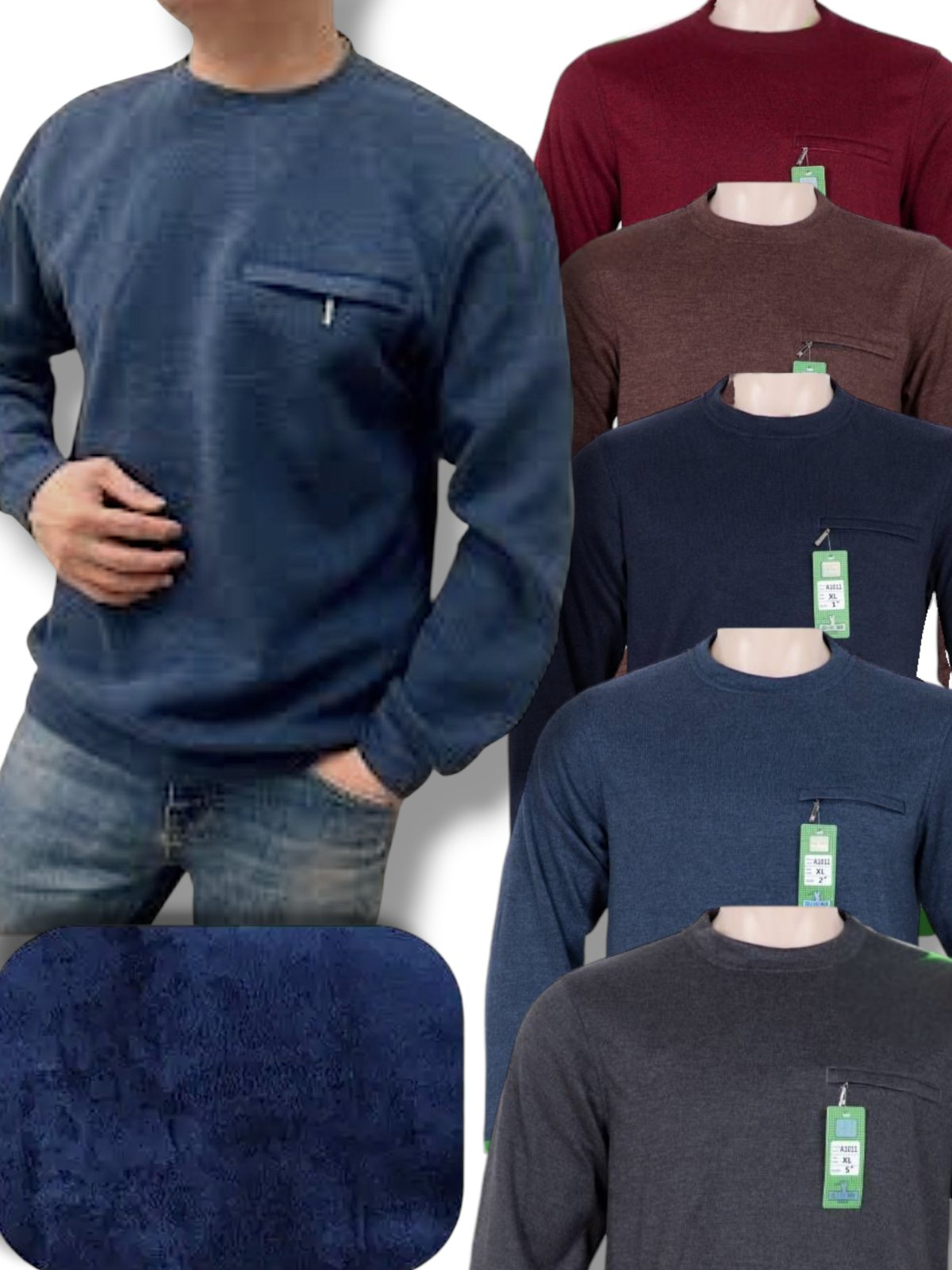 Кофта чоловіча трикотажна, утеплена, всередині на тонкому хутрі. Розміри: XL-5XL. Кофта чоловіча трикотажна, утеплена, всередині на тонкому хутрі. Розміри: XL-5XL.