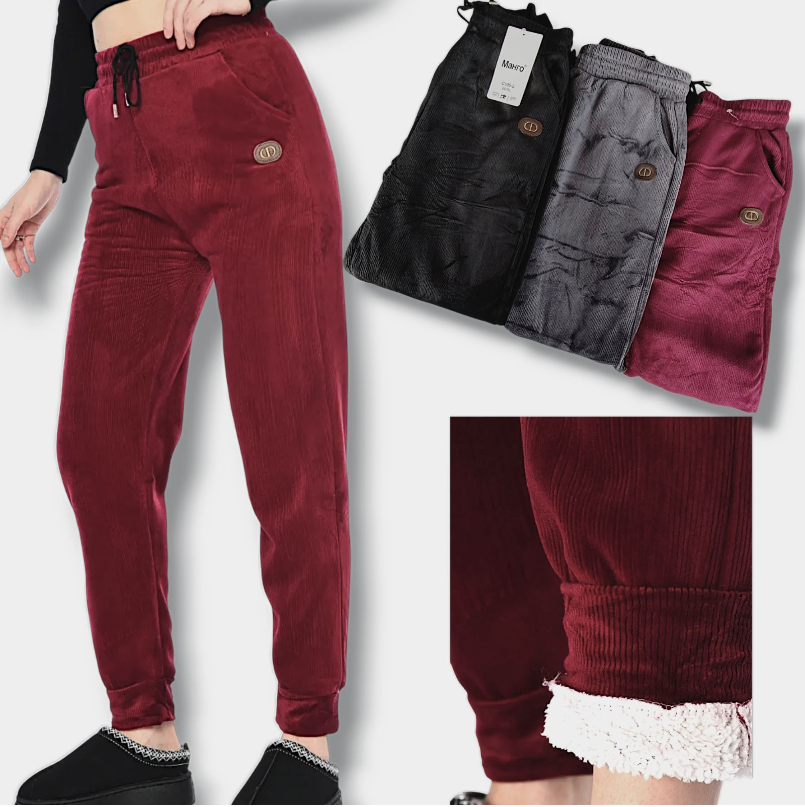 Брюки жіночі спортивні велюрові, теплі на білому флісі. Фірми Манго. Внизу на манжеті. Розміри: 4XL-7XL ( 48-54). Брюки жіночі спортивні велюрові, теплі на білому флісі. Фірми Манго. Внизу на манжеті. Розміри: 4XL-7XL ( 48-54).