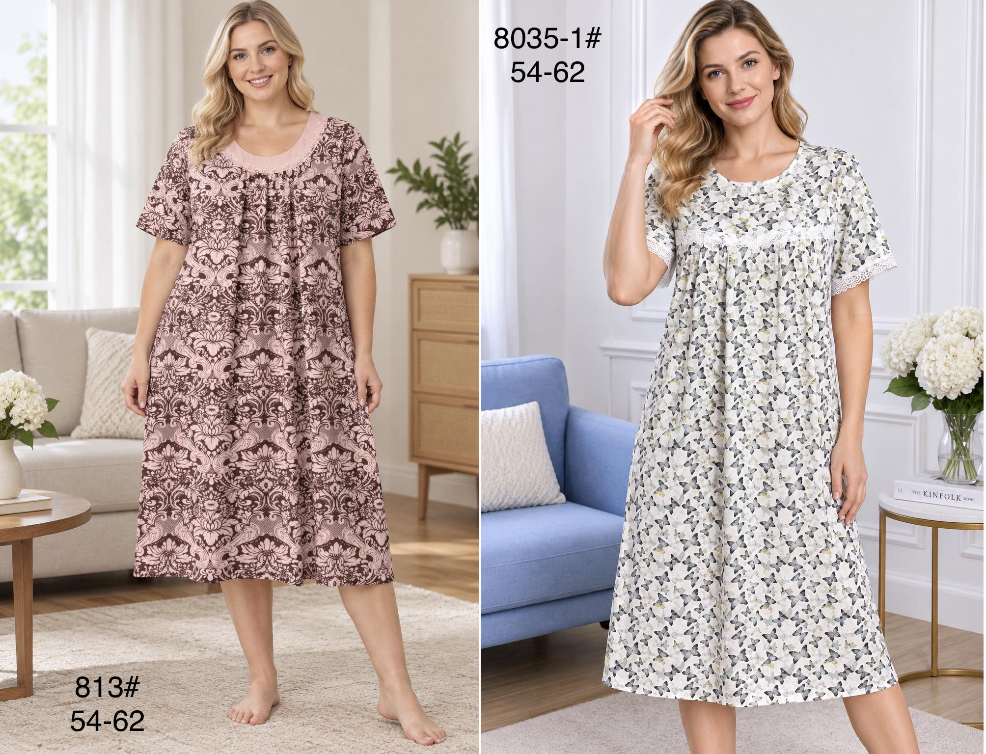Ночные рубашки XL-2XL-3XL-4XL-5XL Ночные рубашки XL-2XL-3XL-4XL-5XL