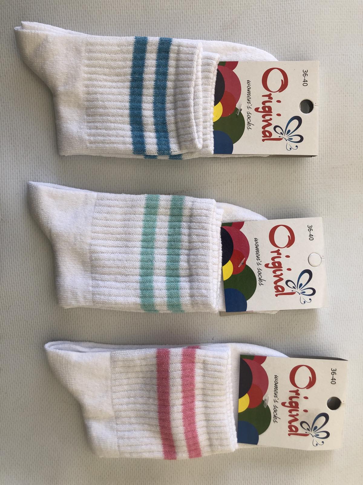 Носки ORIGINAL ликра средняя резинка 36-40. Цвет : белый Носки ORIGINAL ликра средняя резинка 36-40. Цвет : белый