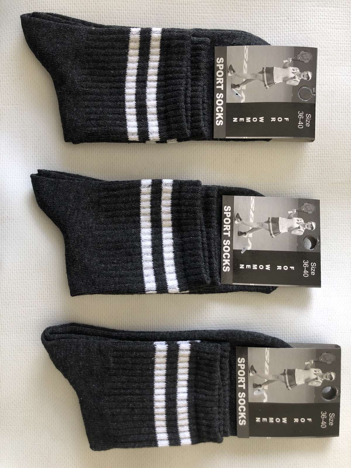 Носки SPORT SOCKS ликра средняя резинка 36-40. Цвет : антрацит Носки SPORT SOCKS ликра средняя резинка 36-40. Цвет : антрацит