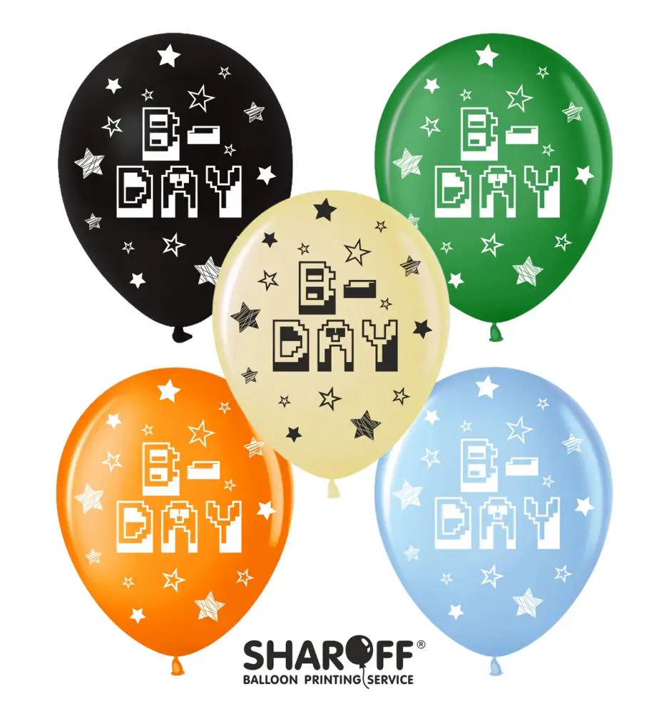 Воздушные шары Minekraft B-Day , 50 штук (5 ст) ТМ Sharoff Воздушные шары Minekraft B-Day , 50 штук (5 ст) ТМ Sharoff