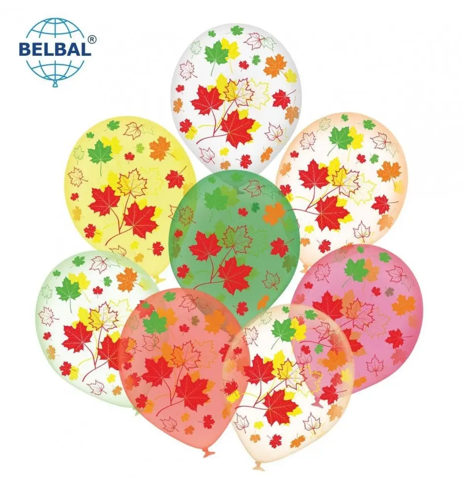 Воздушные шары "Осенние листья" , 25 шт/уп ТМ Sharoff Воздушные шары "Осенние листья" , 25 шт/уп ТМ Sharoff
