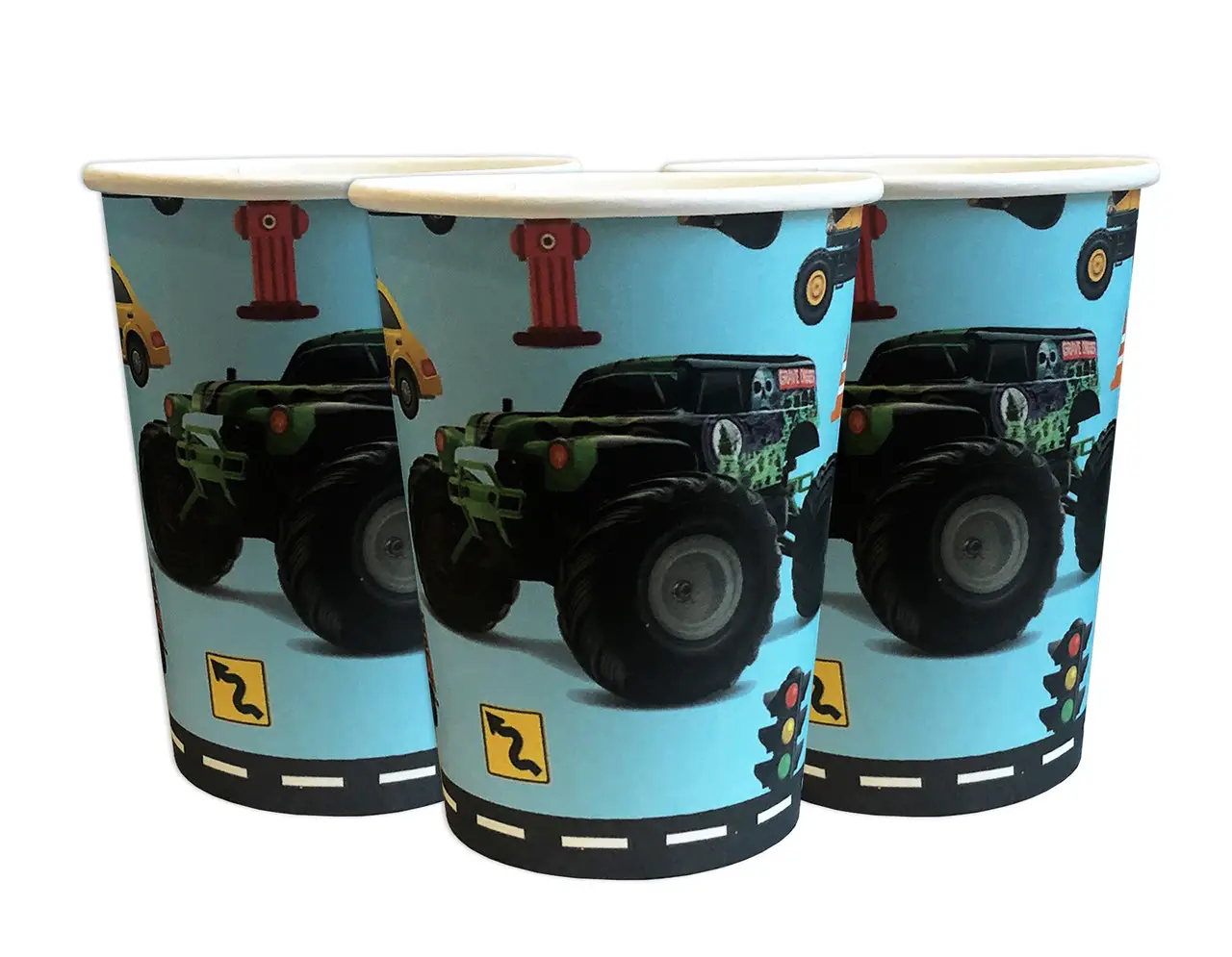 Стаканчики одноразовые детские "Машинки" 10 шт/уп Стаканчики одноразовые детские "Машинки" 10 шт/уп
