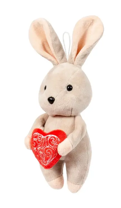 Мягкая игрушка Зайчик Bunny серый, 21 см Мягкая игрушка Зайчик Bunny серый, 21 см