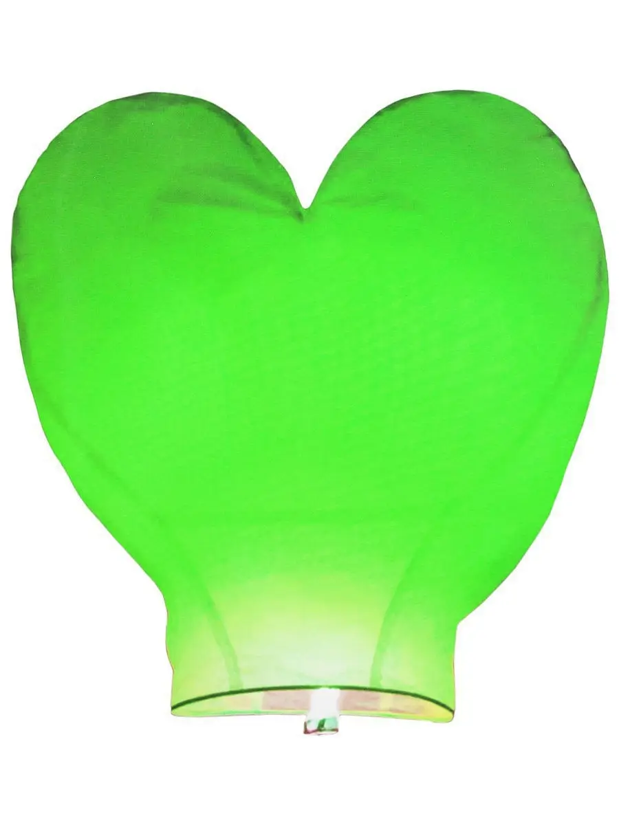 Небесные фонарики сердце зеленое Небесные фонарики сердце зеленое