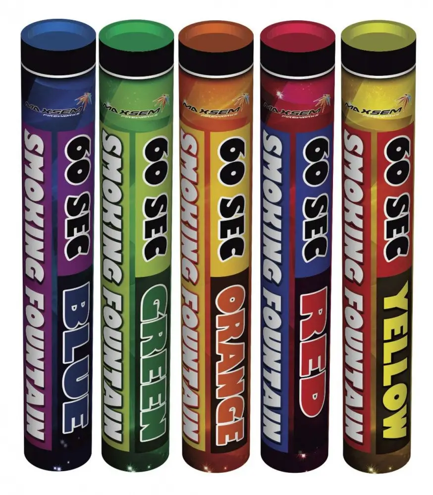 Цветной дым для фотосессии mix 60 сек, 5 шт/уп Цветной дым для фотосессии mix 60 сек, 5 шт/уп