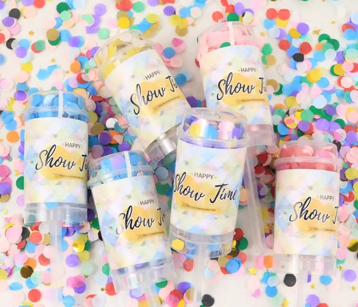 Хлопушка многоразовая Push Pop с конфетти Unicorn (17 см), расцветки в ассортименте Хлопушка многоразовая Push Pop с конфетти Unicorn (17 см), расцветки в ассортименте