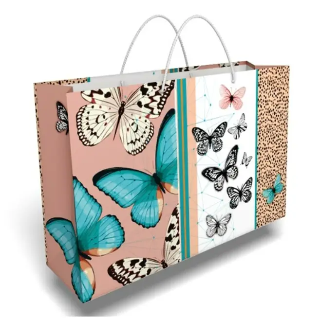 Пакет для подарка большой горизонтальный "Вutterfly" 25х35 см Пакет для подарка большой горизонтальный "Вutterfly" 25х35 см