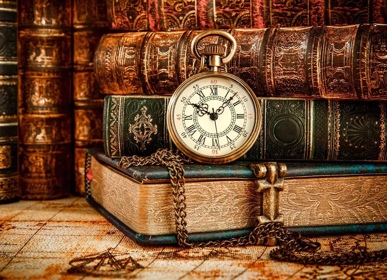 Пакет для подарка большой горизонтальный "Время" 36х22 см Пакет для подарка большой горизонтальный "Время" 36х22 см