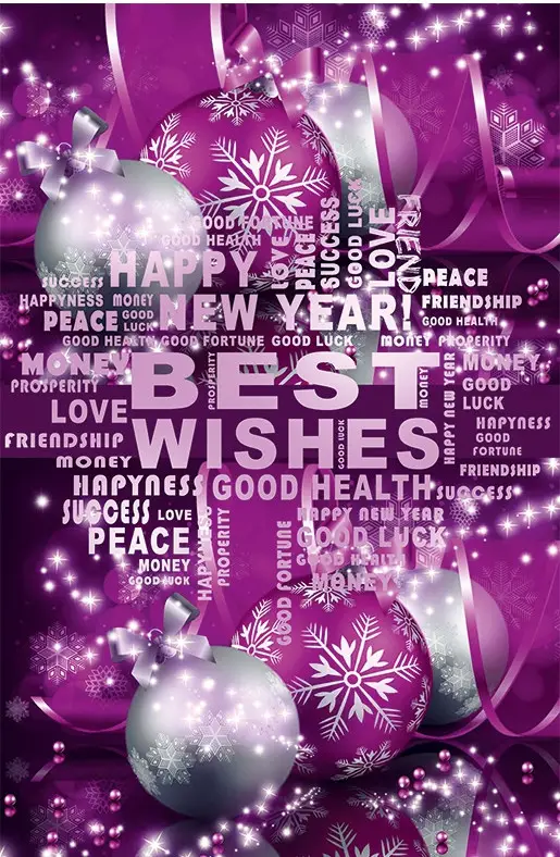 Новогодний пакет большой вертикальный "Наилучшие пожелания" 25х37 см Новогодний пакет большой вертикальный "Наилучшие пожелания" 25х37 см